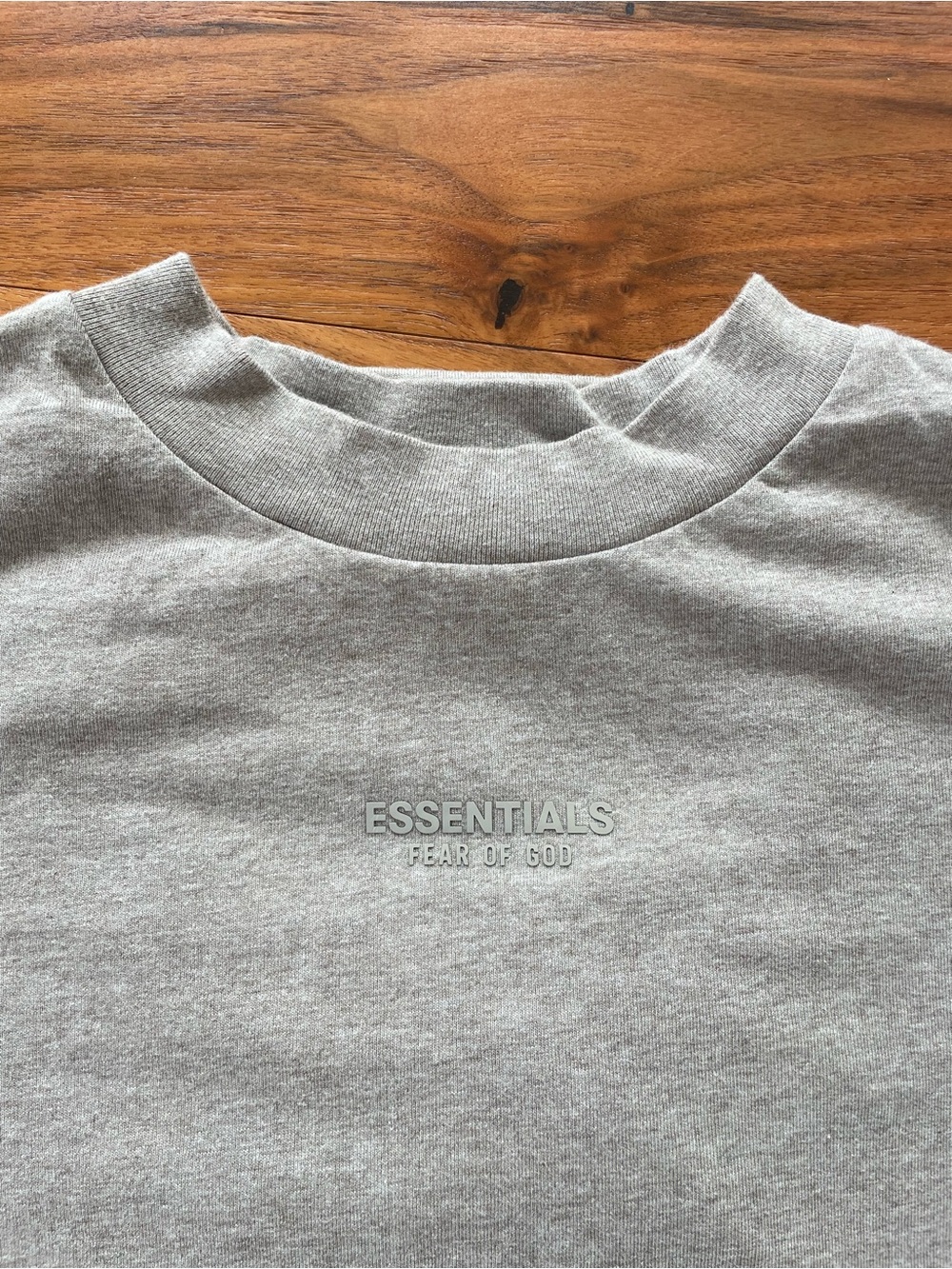 Fear of God ESSENTIALS Light Grey Crewneck Sweatshirt